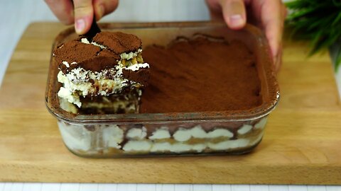You've never tasted such a delicious dessert! Tiramisu in 5 minutes.