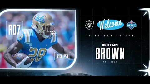 BRITTAIN BROWN #250 DRAFT PICK RAIDER NEWS