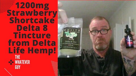 1200mg Strawberry Shortcake Delta 8 Tincture from Delta Life Hemp!