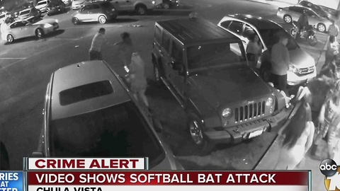Man's bat attack on two women at Chula Vista bar caught on camera