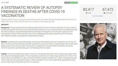 Suppressed Study Proves COVID Shots Deadly