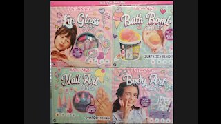 Just my Style set unboxing lip gloss and nail artpt 1
