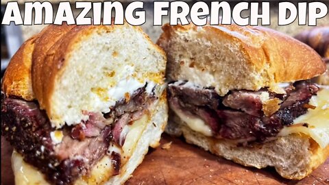 Smoked French Dip Sandwich Recipe on Pit Boss Austin XL Pellet Grill
