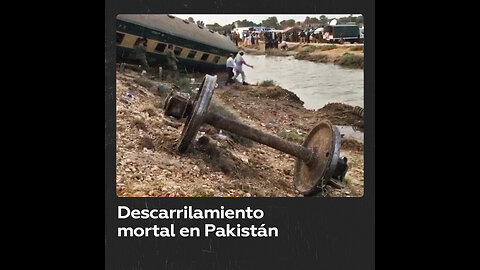 Tragedia en Pakistán: descarrila un tren en el sur del país