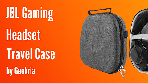 JBL Gaming Over-Ear Headphones Travel Case, Hard Shell Headset Carrying Case | Geekria