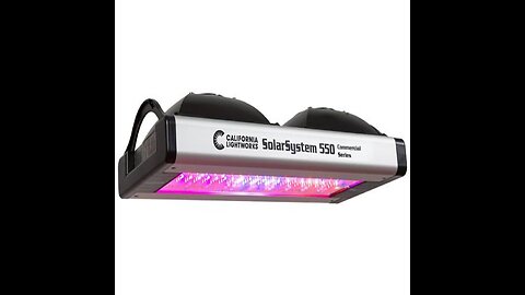 California Lightworks Solar System 550 LED Grow Light Fixture 400 watts Programmable Spectrum L...
