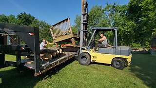 FORKLIFT RAISES A 20-YEAR-OLD DECK!