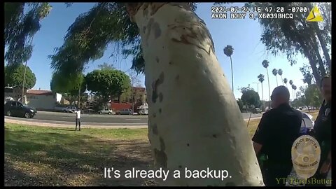 LAPD releases body cam footage of using nonlethal weapon against a homeless man with a knife