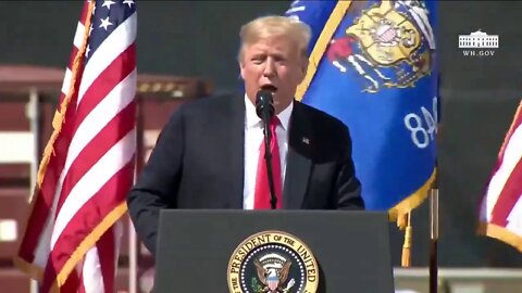 President Trump: “We’re building up the Navy.”