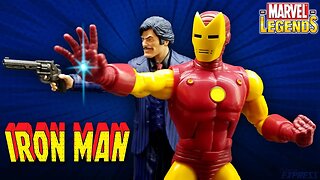 Marvel Legends Iron Man Toy Biz 20th Anniversary Retro Hasbro Action Figure Review