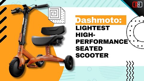 Dashmoto: Lightest High-Performance Seated Scooter