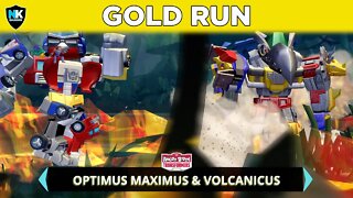 Angry Birds Transformers - Gold Run - Optimus Maximus & Volcanicus