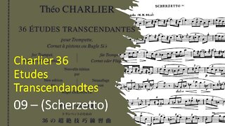 🎺🎺🎺 [TRUMPET ETUDE] Charlier 36 Etudes Transcendandtes No 09 – (Scherzetto)