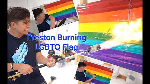 PrestonPlayz BURNS Pride Flag (Based)