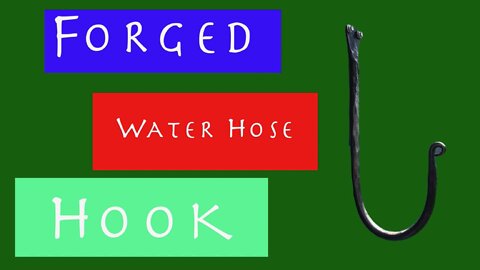 Forged water hose hook