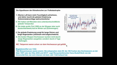 Hochwasser 2021► Warum der Klimawandel keine Schuld hat