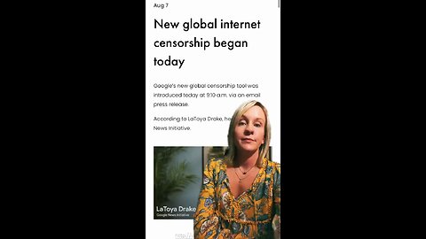 Global internet censorship started? Censorship is technology advancing?