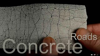 Realistic Aged Concrete Roads from Plaster/Hydrocal