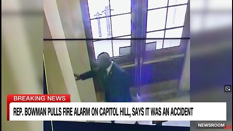 Democrat Jamaal Bowman pulls fire alarm in House office building but says it was an accident