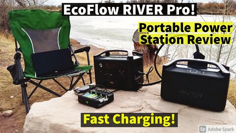 EcoFlow RIVER Pro Portable Power Station - Fast Charging For Power Outages!