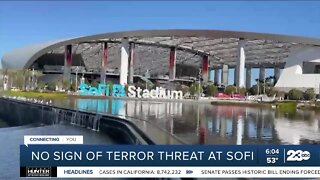 No sign of terror threat at SoFi Stadium for the Super Bowl