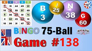 75 Ball - BINGO Caller - Game#138 - English American