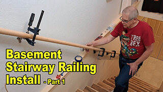 Basement Railing install part 1