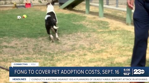 Assemblyman Vince Fongto cover pet adoption costs on September 16
