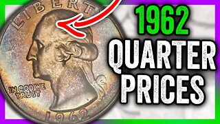1962 QUARTER VALUE - RARE SILVER COINS WORTH MONEY!!