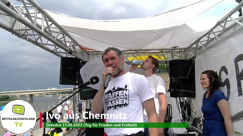 Ivo aus Chemnitz (Dresden 17.06.2023) Tag für Frieden und Freiheit
