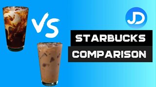 Starbucks Comparison Vanilla Iced Latte Vs Vanilla Sweet Cream Cold Brew