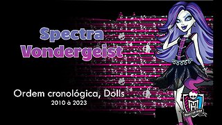 Monster High / Spectra Vondergeist / Chronological order, dolls from 2010 to 2023