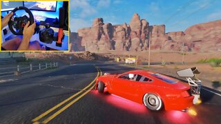 MUSTANG GT 350 (COBRA) CARX DRIFT RACING (STEERING WHEEL + SHIFTER) GAMEPLAY G29