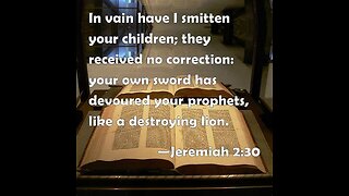 The Mute Christian under the Smarting Rod of God Jeremiah 2:29