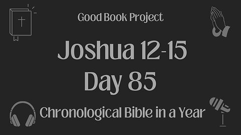 Chronological Bible in a Year 2023 - March 26, Day 85 - Joshua 12-15
