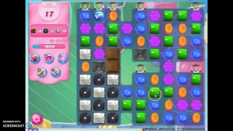 Candy Crush Level 2231 Audio Talkthrough, 1 Star 0 Boosters