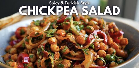 Chickpeas Salad Recipe|Turkish Spicy Salad|Nohut Piyazi