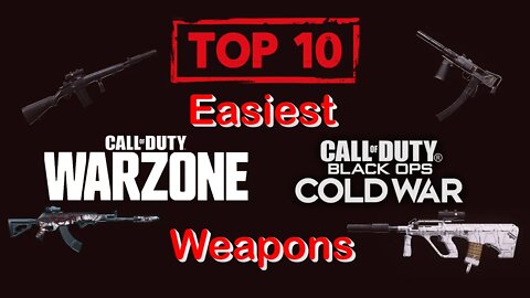 Top 10 Easiest Weapons to Use | Call of Duty: Black Ops Cold War/ Modern Warfare Warzone #shorts