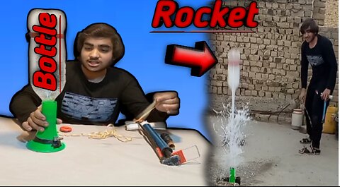 water bottle rocket/ how to make water bottle rocket at home/the super experiment