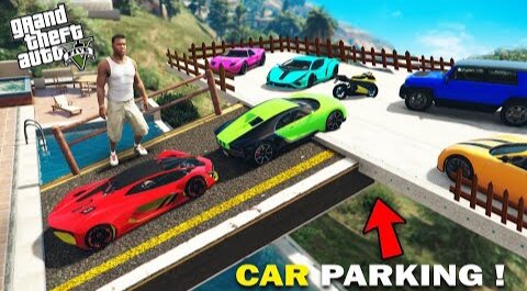 GTA 5 - Franklin Build Car Parking Garage Near Franklin's Backyard in GTA 5