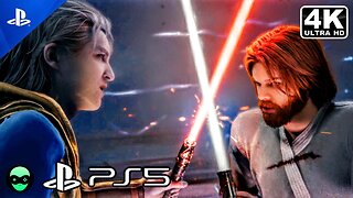 (PS5) Cal Uses Dark Side of The Force To Kill Dagan Gera Scene - Star Wars Jedi Survivor (4K 60FPS)