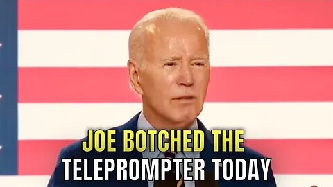 Joe Fought the Teleprompter, and the TELEPROMPTER WON!