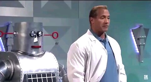 Dwayne Johnson aka "The Rock" on SNL in a skit where he created a Child Molesting Robot 👀