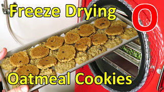 Making & Freeze Drying Oatmeal Cookies