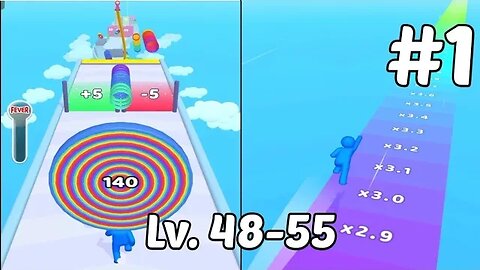 Layer Man Gameplay 🔥 All Levels 48 to 55 🔥 Satisfying Mobile Games
