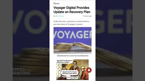 Voyager Digital Update on Recovery Plan #cryptomash #cryptomashnews #cryptonews #voyager