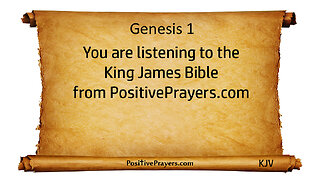 Genesis Chapter 1 - The Holy Bible KJV Read Along with Audio/Video/Text.