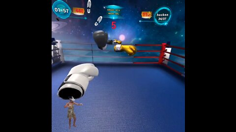 Practice boxing in Virtual reality