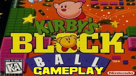 Kirby's Block Ball - Game Boy Gameplay 😎Benjamillion