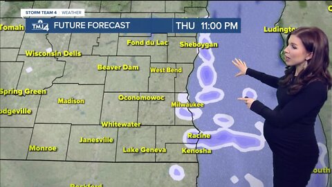 Shifting winds to bring lake effect snow showers overnight